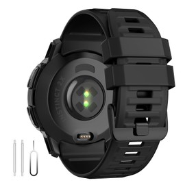 U-LIMVE Watch Band for Garmin Instinct 2X Solar Tactica/Instinct 2X Solar, 26mm Silicone Replacement Watch Strap