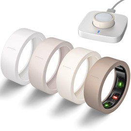 BandRain Ultra-Thin Covers Compatible with Oura Ring Gen 4/Oura Gen 3 Cover, Anti-Scratch Elastic Silicone Protector Case Smart Rings Accessories for ULTRAHUMAN Ring AIR Women Men, 4 Pack