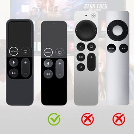 Case Compatible with Apple TV 4K/ 4th Gen Remote Light Weight Anti-Slip Shock Proof Silicone Cover for Controller for Apple TV Siri Remote - Chartreuse