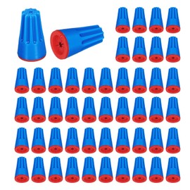 sourcing map 20Pcs Waterproof Wire Connector, UL Listed Cable Terminal Connectors 22-14AWG Twist Nut Caps for Landscape Light, Water Irrigation, Blue Red