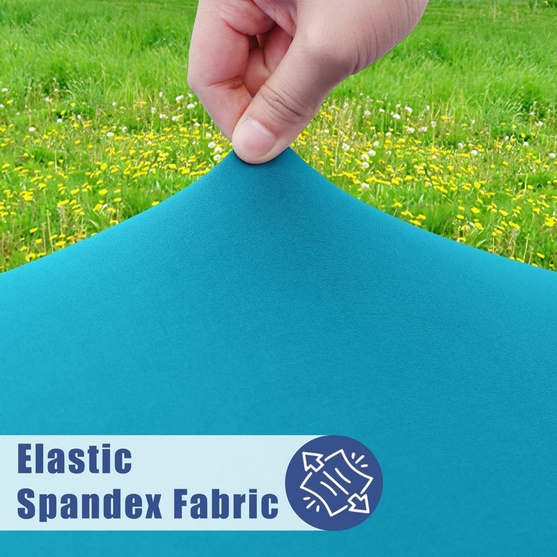 Moosfor Spandex Square Table Cloth, Elastic Fitted Tablecloths for Picnic,