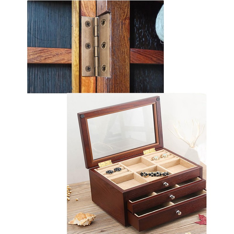 Hardware Solid Brass Door Hinge,8-Pack,Susenya Square Corners Door Hinge 1.5"