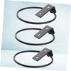 Levemolo 3pcs Wall Mounted Flowerpot Stand Metal Iron Ring Planter