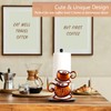 Standing Paper Towel Roll Holder Countertop for Coffee Lovers Women