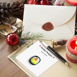 DPWOUM Small Penguin Hug Mini Animal Bag Penguin Special Penguin Bag Jewelry Pouch Gifts for Men Women Office Paper Products 1 Piece