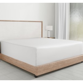 Fitted Sheets Cotton 100 x 200 cm, Soft, Cooling, Durable Bed Sheet with Deep Pockets, Head and Foot Tags California Design Den