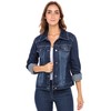 Skylinewears Women’s Vintage Western Denim Jacket – Classic Button-Up Long