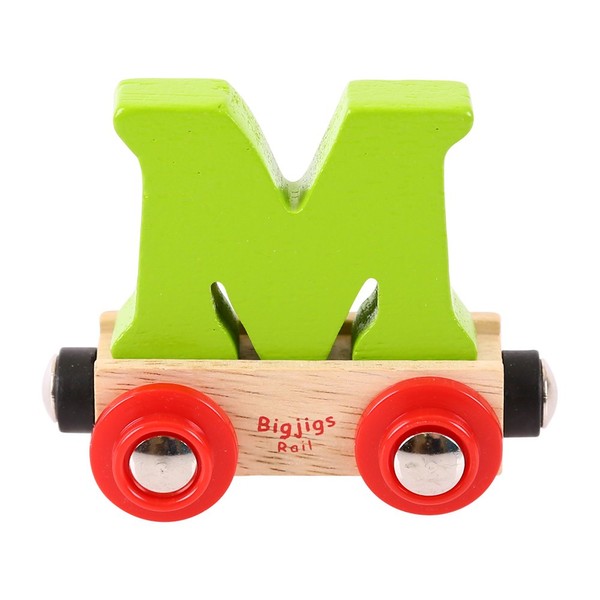 Bigjigs Rail Rail Name Letter M (Green)