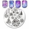 Born Pretty Christmas Tree Snowflake Bell Image Nail Art Template