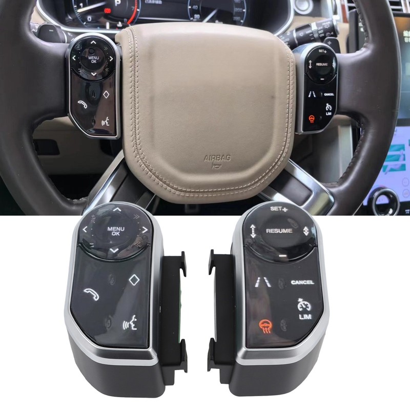 Pair of Car Steering Wheel Buttons Key Control Switch for