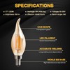 Seentech 6 Pack Dimmable Warm Amber CA10 C35 LED Candelabra