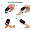 CHOICEMMED Finger Pulse Oximeter - Blue Blood Oxygen Monitor with