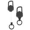 Magnetic Retractable Keychain Stainless Steel Wire Easy Pull Buckle Carabiner