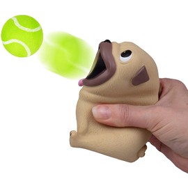 Hog Wild Pug Popper Toy - Shoot Foam Balls Up to 20 Feet - 6 Balls Included - Age 4+