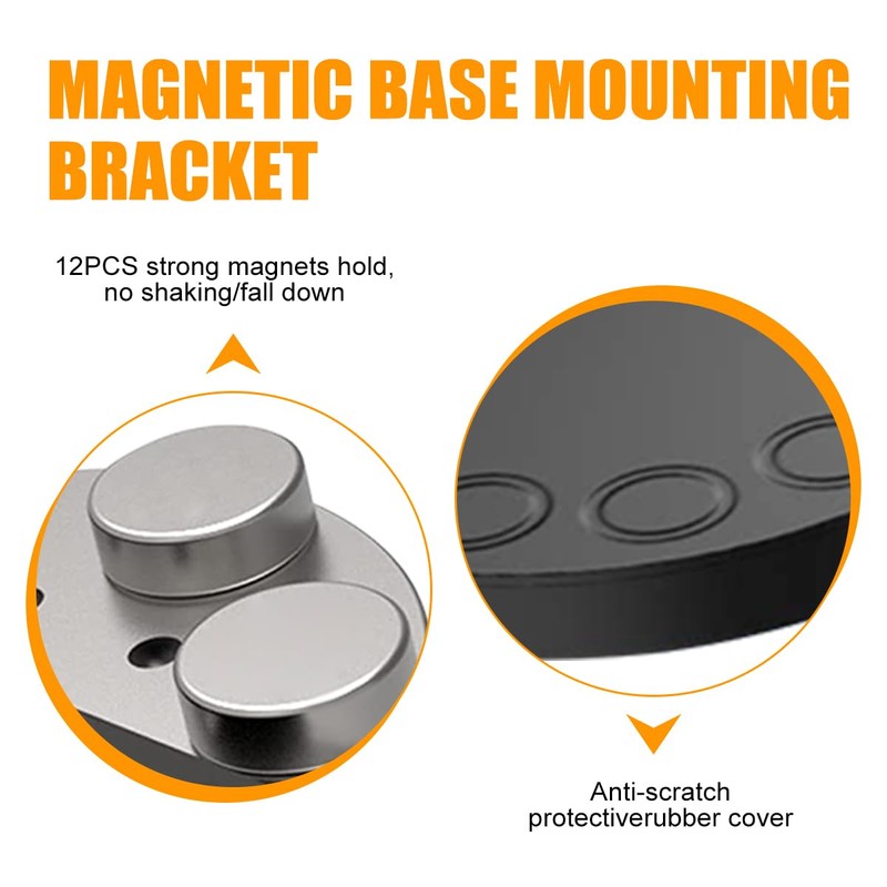 Magnetic Light Bar Mount, Powerful Magnetic Base LED Light Bar