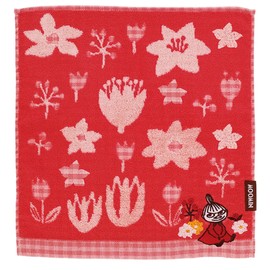 Marushin 1405047100 Hand Towel, Moomin, Little My and Flowers, Scandinavia, Moomin Valley, Stylish, Cute, Wash Towel, Towel Handkerchief, Cotton