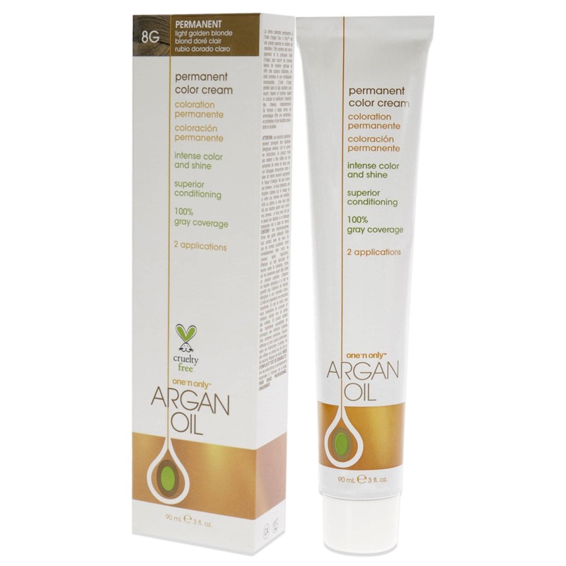 One n Only Argan Oil Permanent Color Cream - 8G