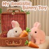 noxozoqm Easter My Realistic Bunny Toy,Interactive Realistic Bunny - Jumping,Twitching