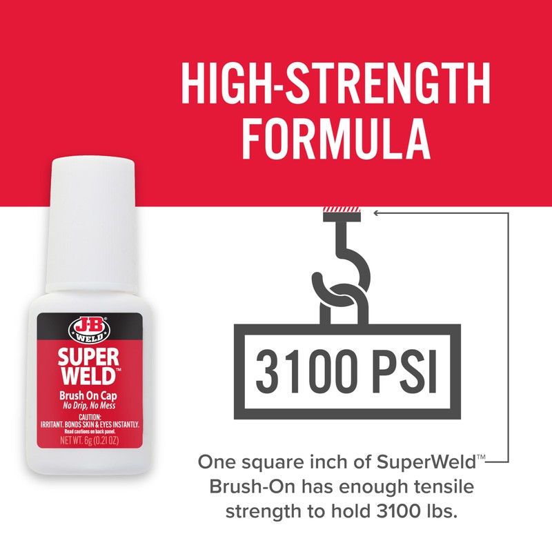 J-B Weld 33106 SuperWeld Glue - Clear Super Glue -