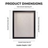 16x24 Shadow Box Frame Black Wood with a 1 3/4"