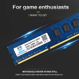 8GB PC3-12800U DDR3-1600 DIMM RAM 2Rx8 UDIMM Memory Module DDR3 12800 PC3 1600MHz Desktop Sdram 240-Pin PC Intel Non-ECC CL11 1.5V Dual Rank Module