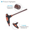 CoCud T-Handle Hex Key, 8mm Hex, S2 Steel Metric T-Key