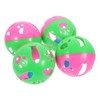 Sosoport 4pcs Slotted Balls Cat Toy Interactive Cat Toys Cat