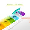 PTGRSWK Weekly Pill Organiser BPA Free 7 Day Pill Box