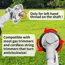 Weed Eater Head Bump Head Compatible with Echo Speed Feed 400,Ryobi,Ego,Kobalt,Toro,Troy Bilt That Turn Counter Clockwise with a 14FT Dual Color Fast-Positioning Trimmer Line