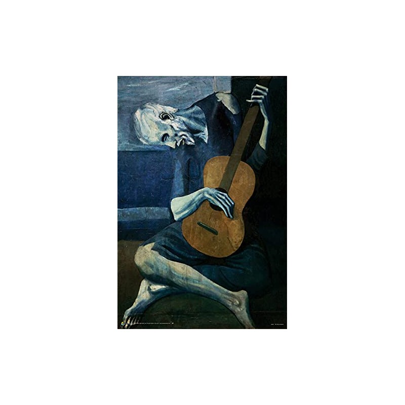 Scorpio Posters Old Guitarist by Pablo Picasso - Poster -