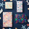 RUSPEPA Wrapping Paper Sheets - Ocean Theme Design Perfect for