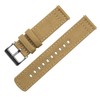 BARTON WATCH BANDS Quick Release Canvas Watch Band Straps, Khaki