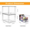 Zero Zoo 2 Pack Large Stackable Storage Drawers,Clear Acrylic Drawer