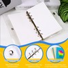 2 Sets A6 6 Holes Binder Refill Value, Clear PVC