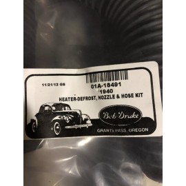 Ford 1940 Ford Heater Defroster Hoses With Metal Ends