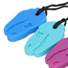 5pcs Infants Teething Necklace Silicone Exercise Senses Soothing Gum Chewing