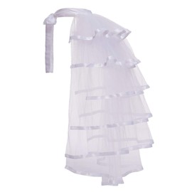 GRACEART Victorian Steampunk Bustle Skirt 6 Layered Tie-on Belt Tulle Tutu Overskirt