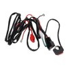 Motorcycle LED Work Light Switch Wiring Harness 12V 40A for