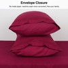 Lirex Pillow Cases (2 Pack), 1800 Thread Count Embroidered Queen