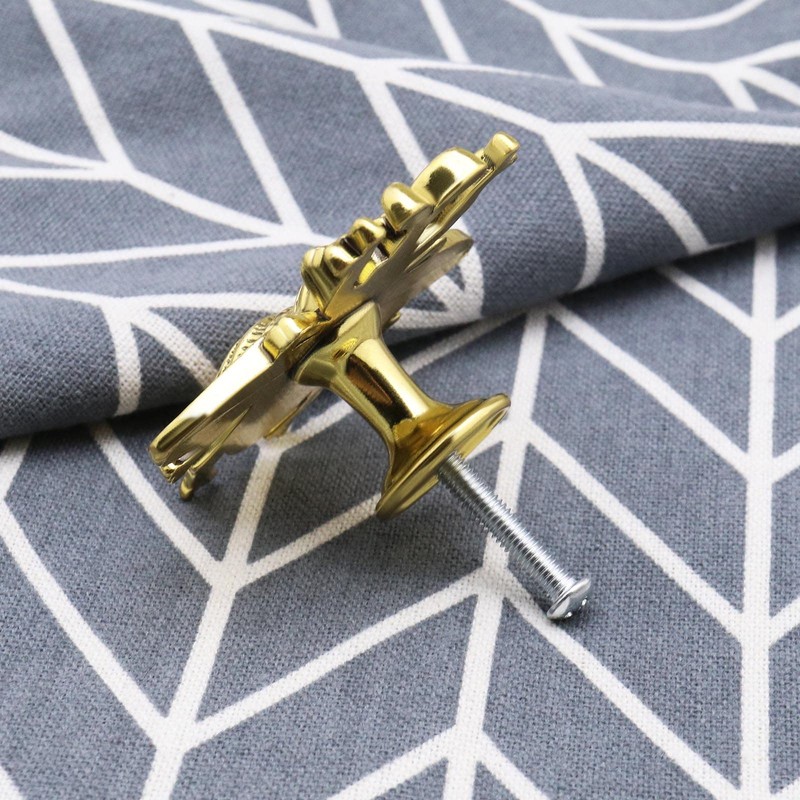 Pack of 2 Metal Knobs with Bee Motif Pull Handles