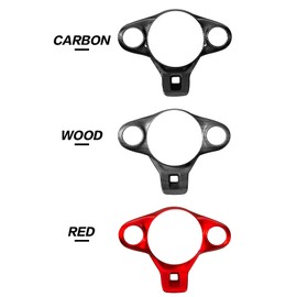 Steering Wheel Trim Cover Compatible with Kia Soul 2020-2026 Accessories (Red)