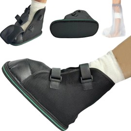 AUSTYLCO New Type Cast Shoe Cover for Foot Adjustable Walking Boots Recovery Cast Shoe Covers,Postoperative Shoes for Foot Sprains Ankle Fractures Toes,Broken Foot or Toe for Left and Right Feet