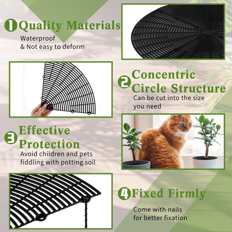 Sawysine 3 Pcs Plant Pot Cover Plant Protector from Animal
