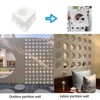 MWYZGmold Concrete Hollow Brick Mold,Reusable ABS Concrete molds,Indoor/Outdoor Wall Decoration,