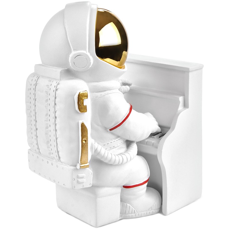BRUBAKER Decorative Astronaut Piano Player Figure - 16 cm Spaceman