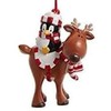 The Bridge Collection 4" Festive Penguin and Reindeer Christmas Ornaments,