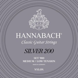 Hannabach Klassikgitarrensaiten Serie 900 Medium/Low Tension Silver 200 - Satz