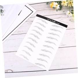 Baluue 4sheets Eyebrow Stickers of Hair-like Simulation Eyebrow Easy Application for
