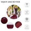 AMZLOKAE Aisle Runners for Weddings Sequin Aisle Runner Glitter Aisle