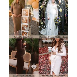 abkylie - Ropa de maternidad sin costuras para vestidos, ropa interior de embarazo de cintura alta, tallas S-XXXL, C. Paquete de 2 (negro+nude), M